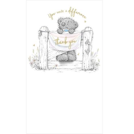 Bear Hanging Banner Me to You Bear Thank You Card £1.79